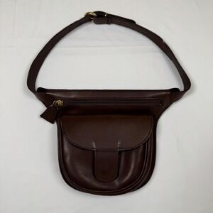 Vintage Henri Bendel Leather Waist Bag - Rare Brown Leather‎ Fanny Pack